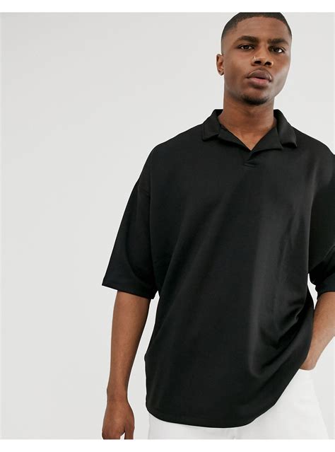 oversized polo shirt style men.